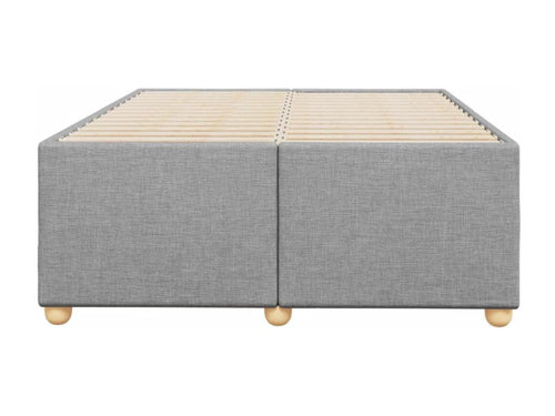 Light grey bed frame without mattress, 120x200 cm, fabric WXDG27618