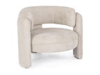 Ventoriq BIFH53662 Rounded Designer Armchair in Fabric