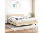 Ventoriq bed base with cream mattress 180x200 fabric XCYR25080
