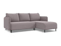 Right-hand corner sofa bed in velvet - lavender - Ventoriq PPAA64795