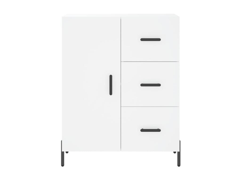 White sideboard 69.5x34x90 cm engineered wood LKII30306