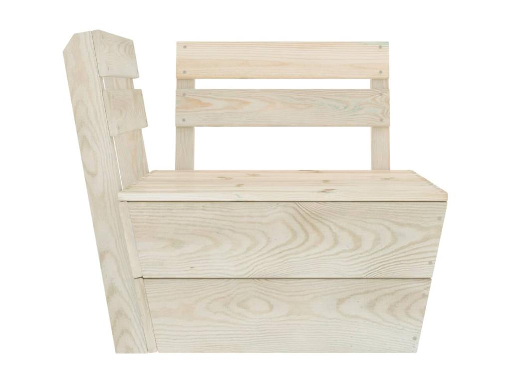 5-piece pallet garden furniture set, impregnated spruce wood QGWY72149