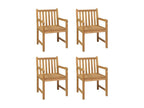5-Piece Garden Dining Set Solid Teak Wood OOQU93702