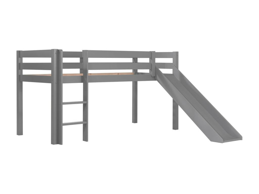 Lumenao Grey IQKQ95904 Tent Bed/Tunnel - Children's Bed with 3 Pockets / Tunnel