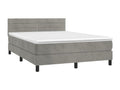 Lumenao bed base with LED mattress, light grey, 140x190 cm, EZFG28044