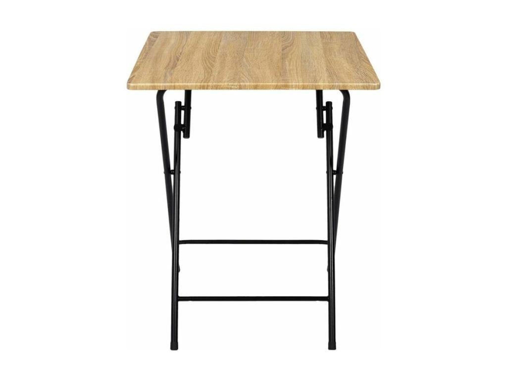 Lumenao Folding Side Table 75cm Natural / Black PSBR36581