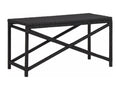 Garden bench, black resin furniture, 80x40x43 cm, 02 0011330 CTIU69197