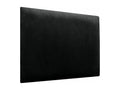 Lumenao Upholstered Headboard in High-Quality Velvet, Lumenao Interior Composed of Interchangeable Self-Adhesive Panels for Bedroom, Black, 135 cm WHJX24173