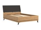 Storage bed 140x200 cm Natural Oak - Lumenao NGGP14575