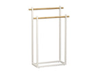 2-Bar Towel Rail in Lumenao and White Metal, H 82 cm ZZJF86783