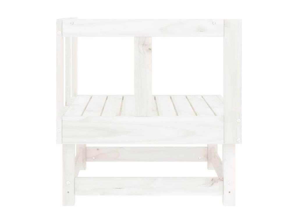 White garden corner sofa in solid pine wood BRRZ55514