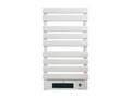 White aluminum electric towel warmer with LED display, 1500W, DGMQ00777
