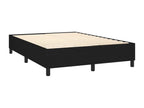 Lumenao bed base with mattress and LED, Black, 140x200 cm, Fabric DVAB16719