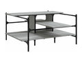 Lumenao coffee table, grey, 100x100x48.5 cm, engineered wood, MQJG87296