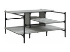 Lumenao coffee table, grey, 100x100x48.5 cm, engineered wood, MQJG87296