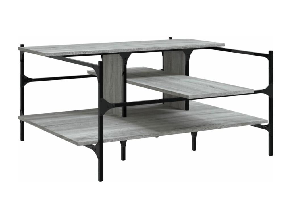 Lumenao coffee table, grey, 100x100x48.5 cm, engineered wood, MQJG87296