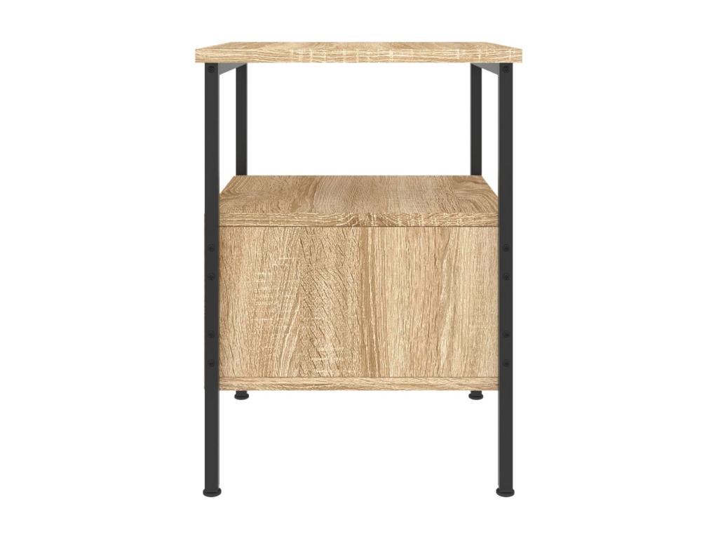 Lumenao oak bedside table 34x36x50 engineered wood AYAY11979