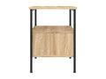 Lumenao oak bedside table 34x36x50 engineered wood AYAY11979