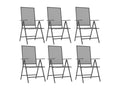 7-piece anthracite steel garden dining set VWKG84754