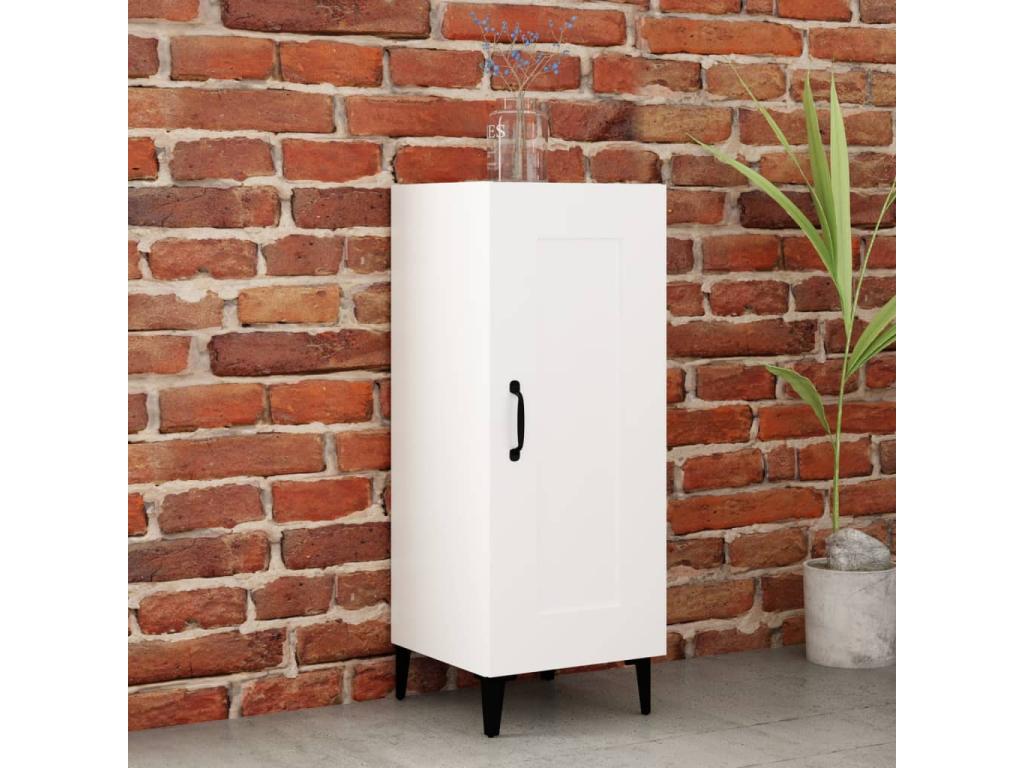 White sideboard 34.5x34x90 cm engineered wood ECUW10636