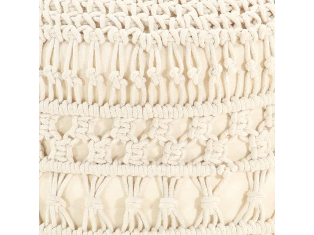 Handmade macrame pouf 45x30 cm Cotton CACC81371