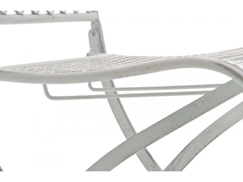 Garden chairs - Metal / Galvanized iron - Antique white - Lumenao HXMF25355