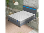 Pocket spring mattress set for bed with headboard, 140x190 cm, 25cm thick, memory foam comfort layer, SFEQ22907