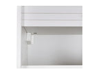 Kitchen storage unit, large size, white/aluminum grey - Lumenao WYRW50198