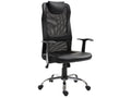 Lumenao ergonomic office chair in black faux leather BDLE64968