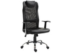 Lumenao ergonomic office chair in black faux leather BDLE64968