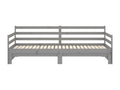 Sliding bed, grey, solid pine wood, 2 x 90x200 cm, COYE85230