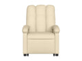 Cream Fabric Reclining Massage Chair RREX48207