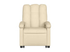 Cream Fabric Reclining Massage Chair RREX48207
