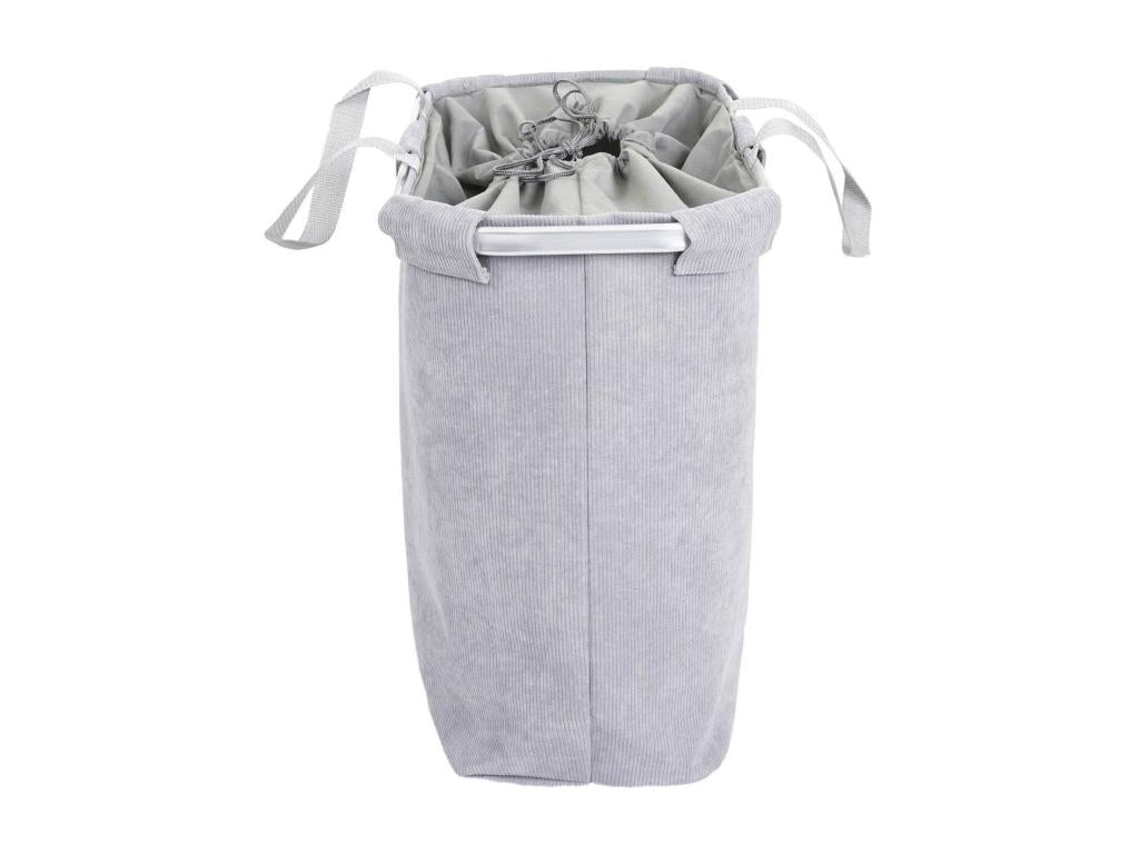 Lumenao-C34 grey velvet laundry hamper FOYH46728