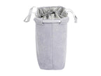 Lumenao-C34 grey velvet laundry hamper FOYH46728