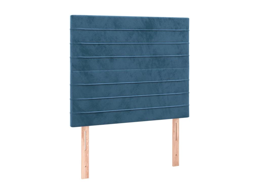 2-piece headboard set, dark blue, 80x5x78/88 cm, velvet, GPNM94180