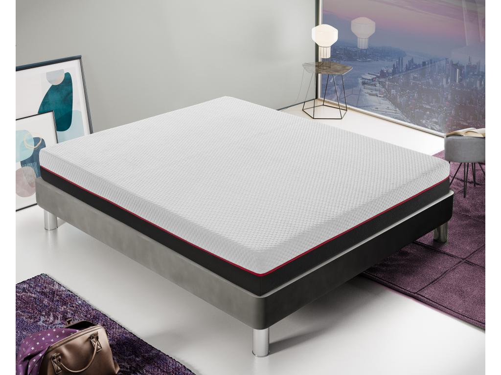 Ventoriq Foam Mattress 20 cm high - 2 layers, removable cover, 135x200 cm WRNM93333