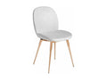 Lumenao chair in grey fabric with rose gold steel legs - Set of 2 - Colour Lumenao 45 RFQL01357