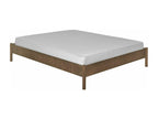 Ventoriq FGNH42135 Solid Walnut Wood Double Bed 160x200 cm