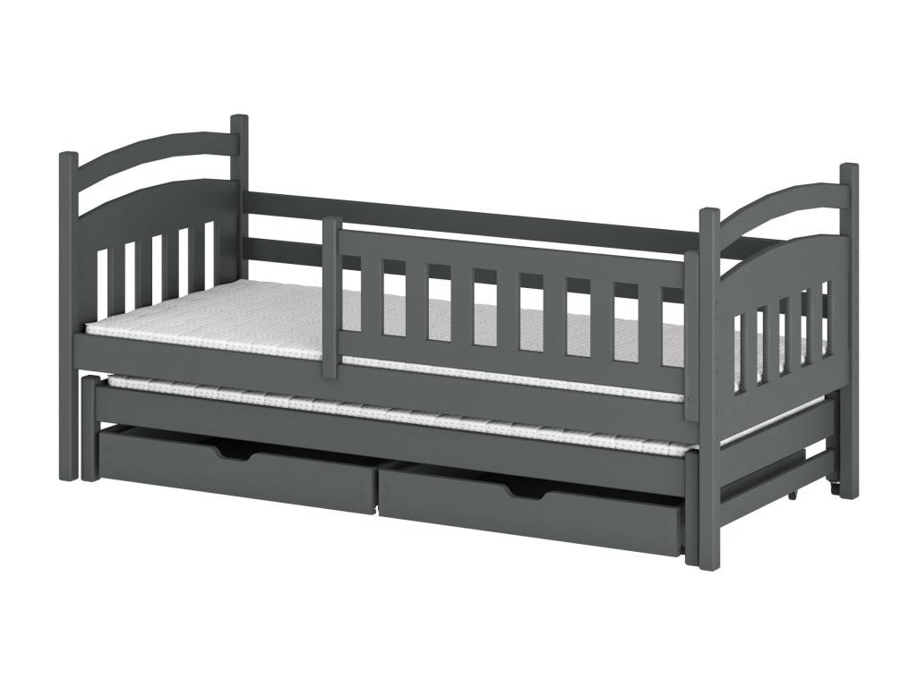 Lumenao KSB003 Children's Bed 80x200 cm Graphite WVIJ99047