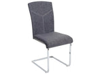 Ventoriq-F36 dining chair, set of 2, grey fabric, FPPT71996