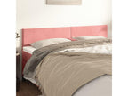 2-piece headboard set, pink, 100x5x78/88 cm, velvet, MHPL88200