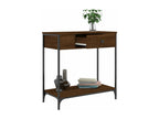 Brown oak console table 75x34.5x75 cm engineered wood PKDH75890