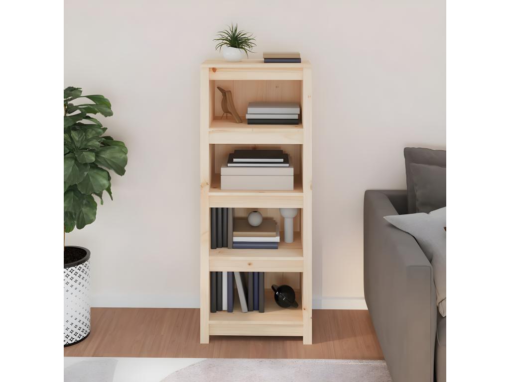 Bookcase 50x35x125.5 cm Solid pine wood OBCJ89805