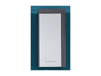 Lumenao wall-mounted storage cabinet, white and smoked silver TDYC14053