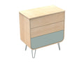 3-drawer chest with metal legs OWRB16223