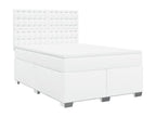 Lumenao bed base with mattress, white, 140x200cm, faux leather, UUWV46064
