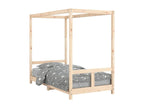 Children's bed frame 80x160 cm solid pine wood HJDL74957
