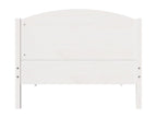 Bed frame without mattress, white, 100x200 cm, solid pine wood, BXPF45474