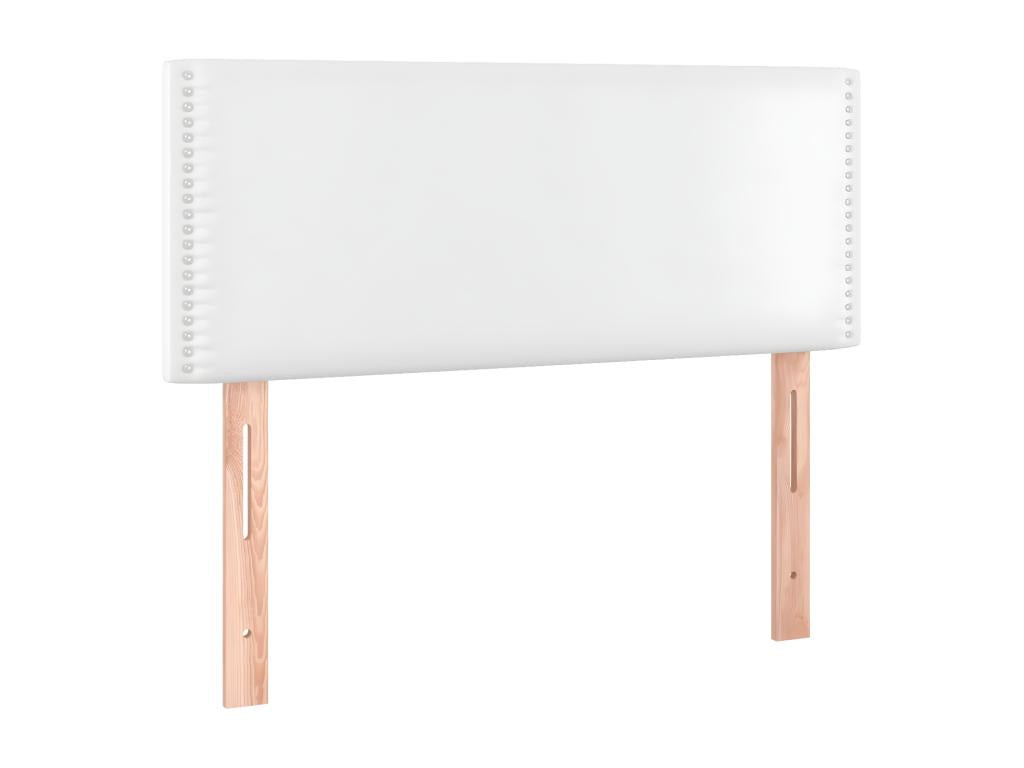 White Headboard 90x5x78/88 cm Faux Leather OLWG77653